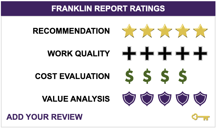 Franklin Report 5-Star Rating