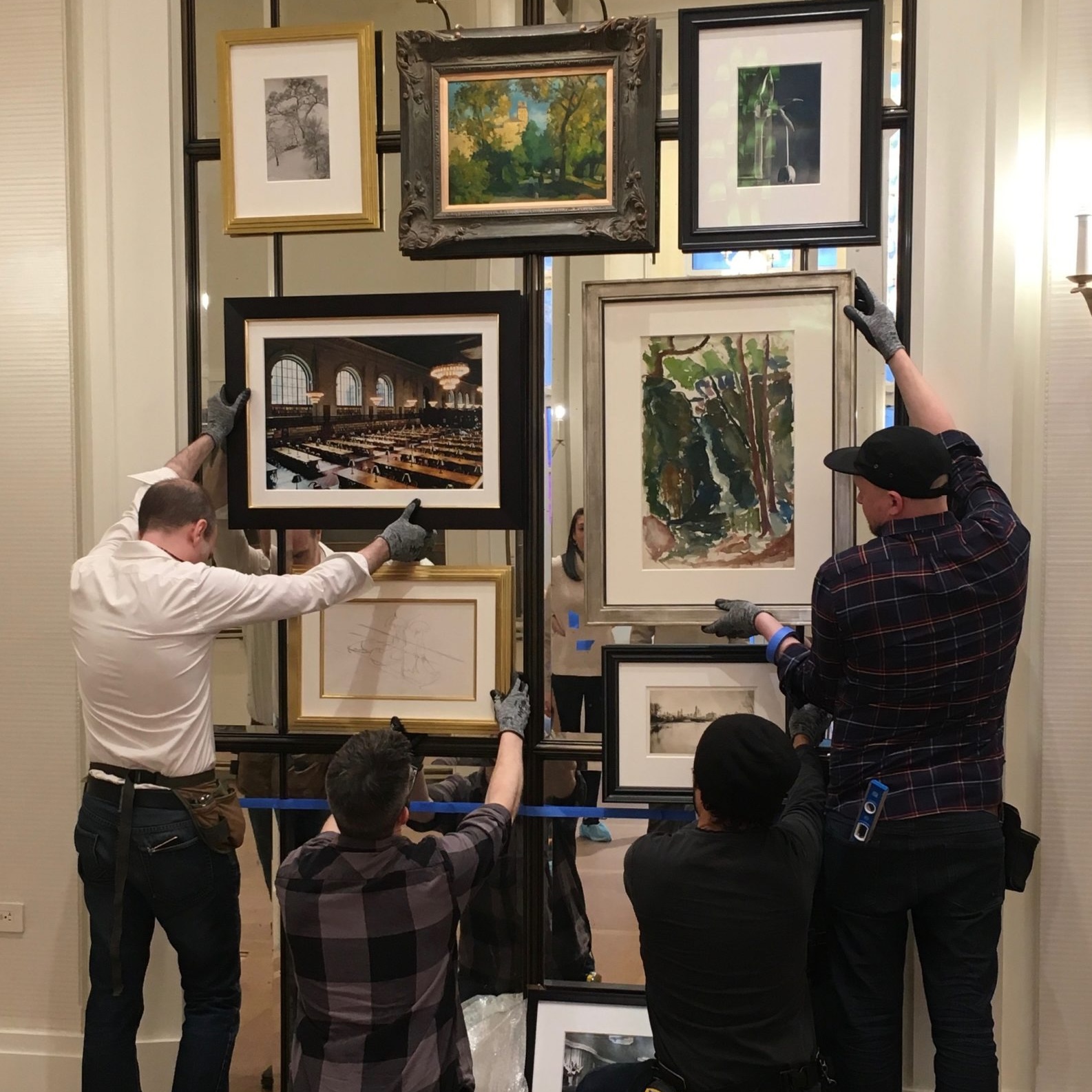 Hanging Art on Difficult Surfaces: Plaster, Brick & Mirrored Glass