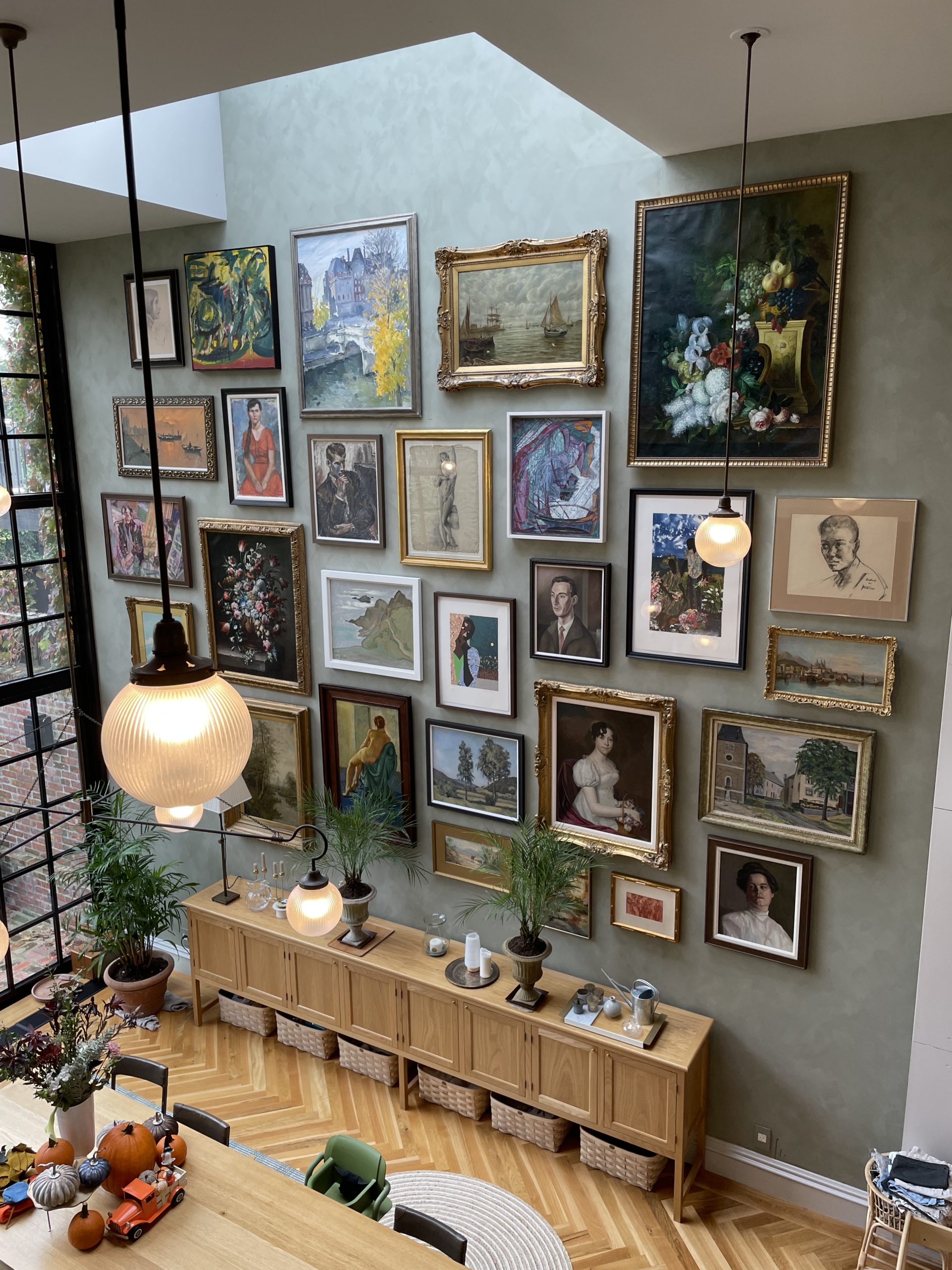 High-Ceiling Grand Salon Installation
